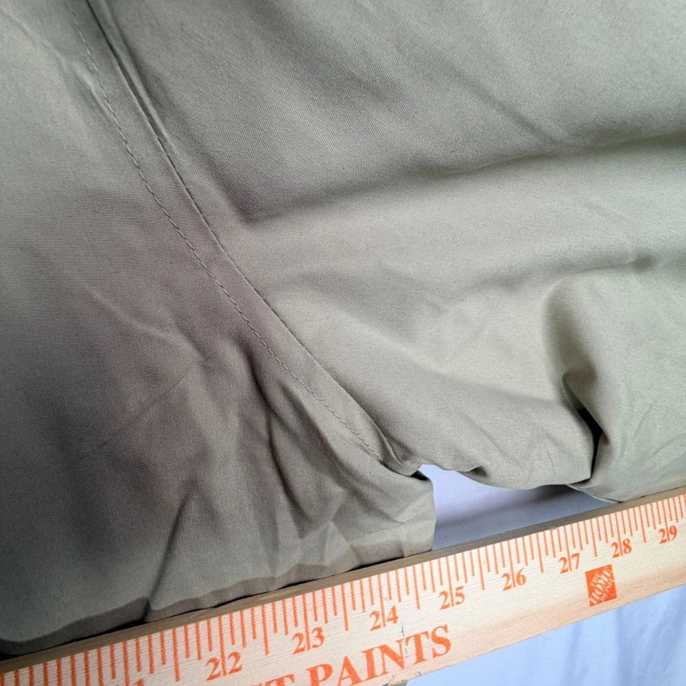 Greg Norman Tasso Elba Jacket Size L Beige Full Zip Shark Logo Harrington Mens - Picture 7 of 11